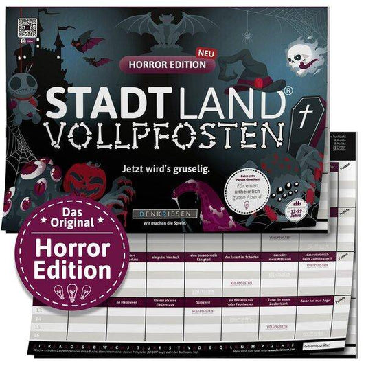 Stadt Land Vollpfosten - Horror Edition (DinA4-Format)