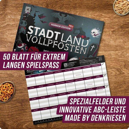 Stadt Land Vollpfosten - Horror Edition (DinA4-Format)