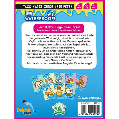 Taco Katze Ziege Käse Pizza Waterproof, deutsch